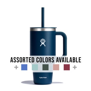 Hydro Flask 32oz travel mug with straw, assorted colors available